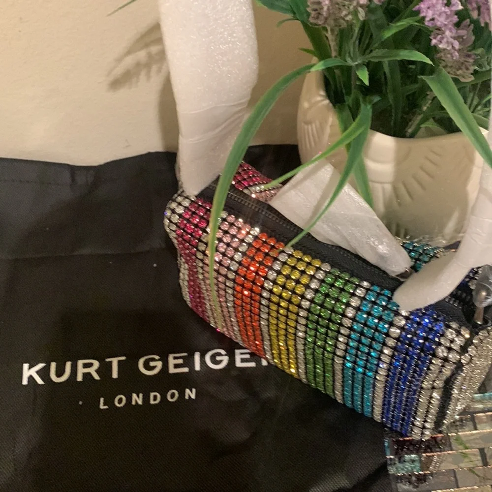 Kurt Geiger London Party Pochette Crystal Shoulder Bag - Picture 17 of 17